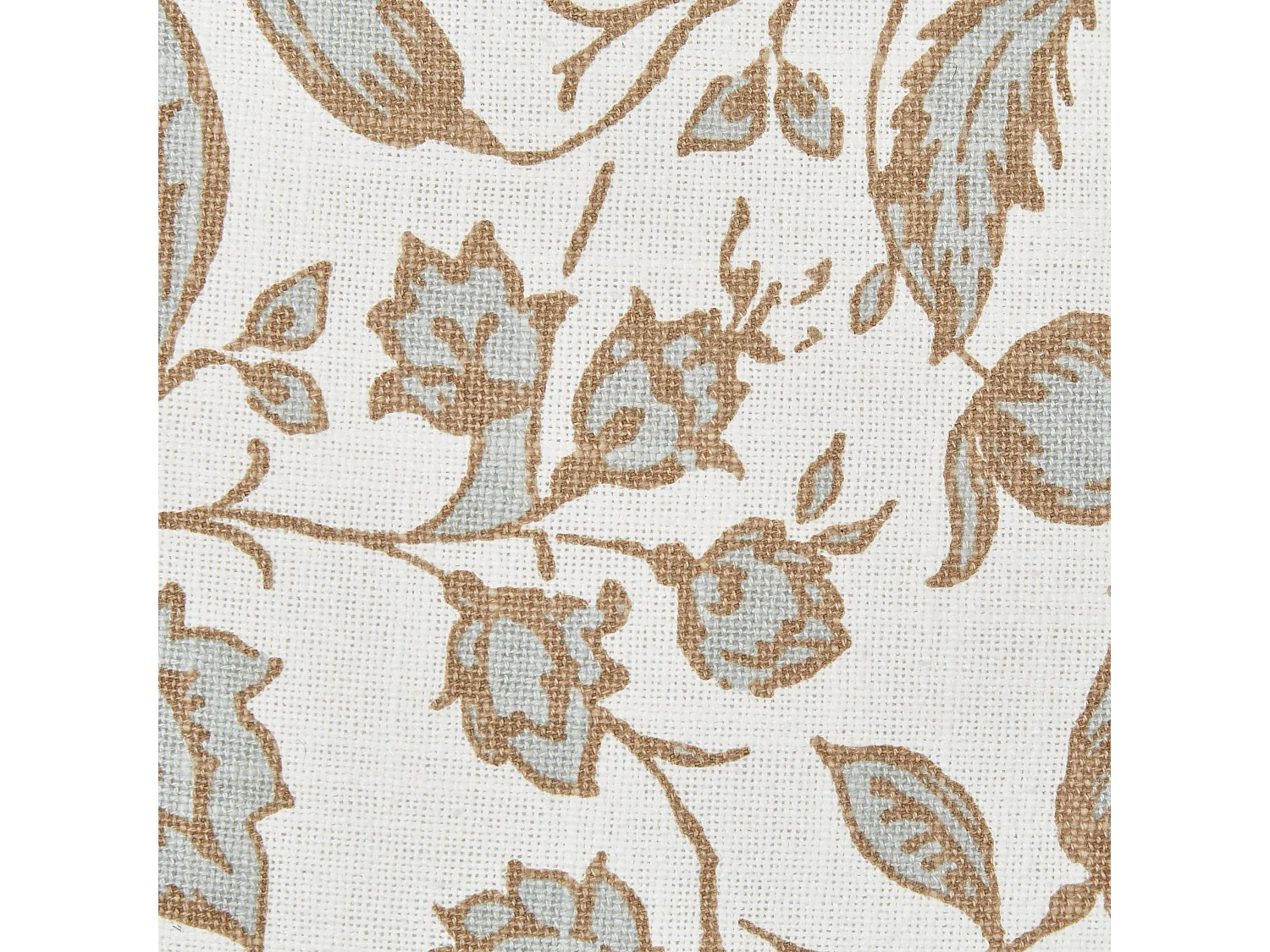 Dekokissen 2er Set LIVISTONA Baumwolle 45 x 45 cm Weiss Blumenmuster