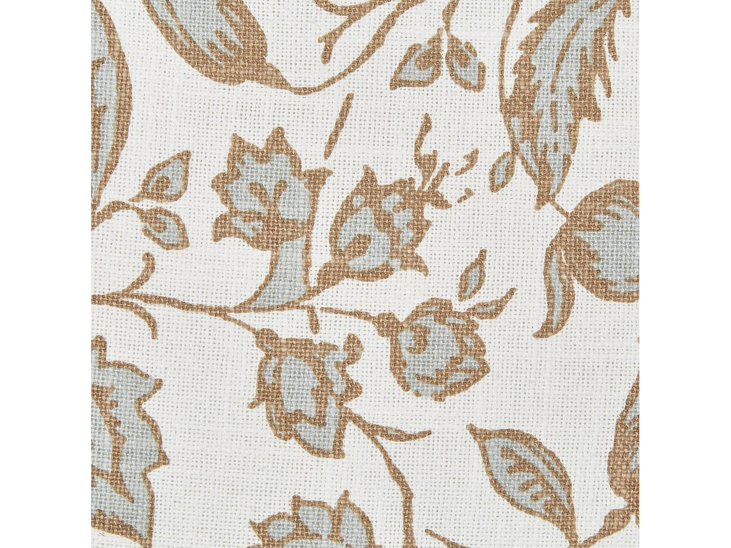 Conjunto de 2 almofadas decorativas LIVISTONA Algodão 45 x 45 cm Branco Padrão floral