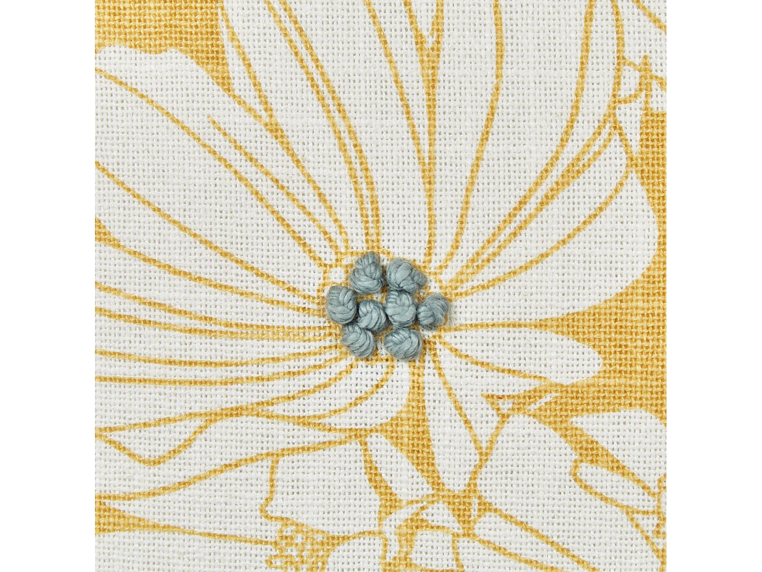 Dekokissen 2er Set SCIRPUS Baumwolle 45 x 45 cm Gelb Blumenmuster