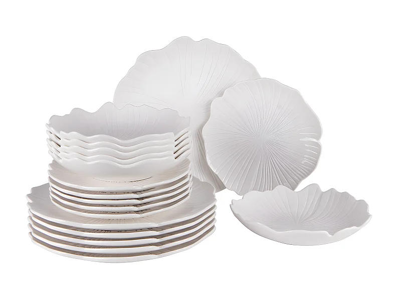Service d'assiettes Ginkgo 18 pièces
