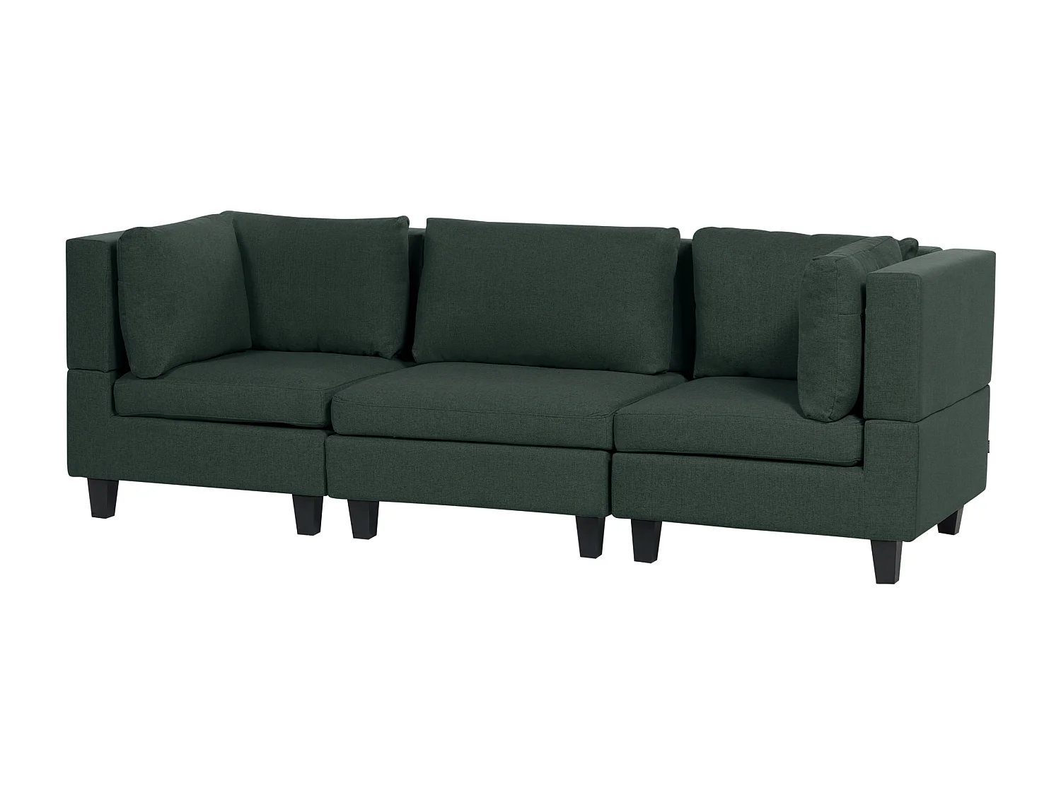 Modulaire bank UNSTAD Stof Donkergroen 3-zitter