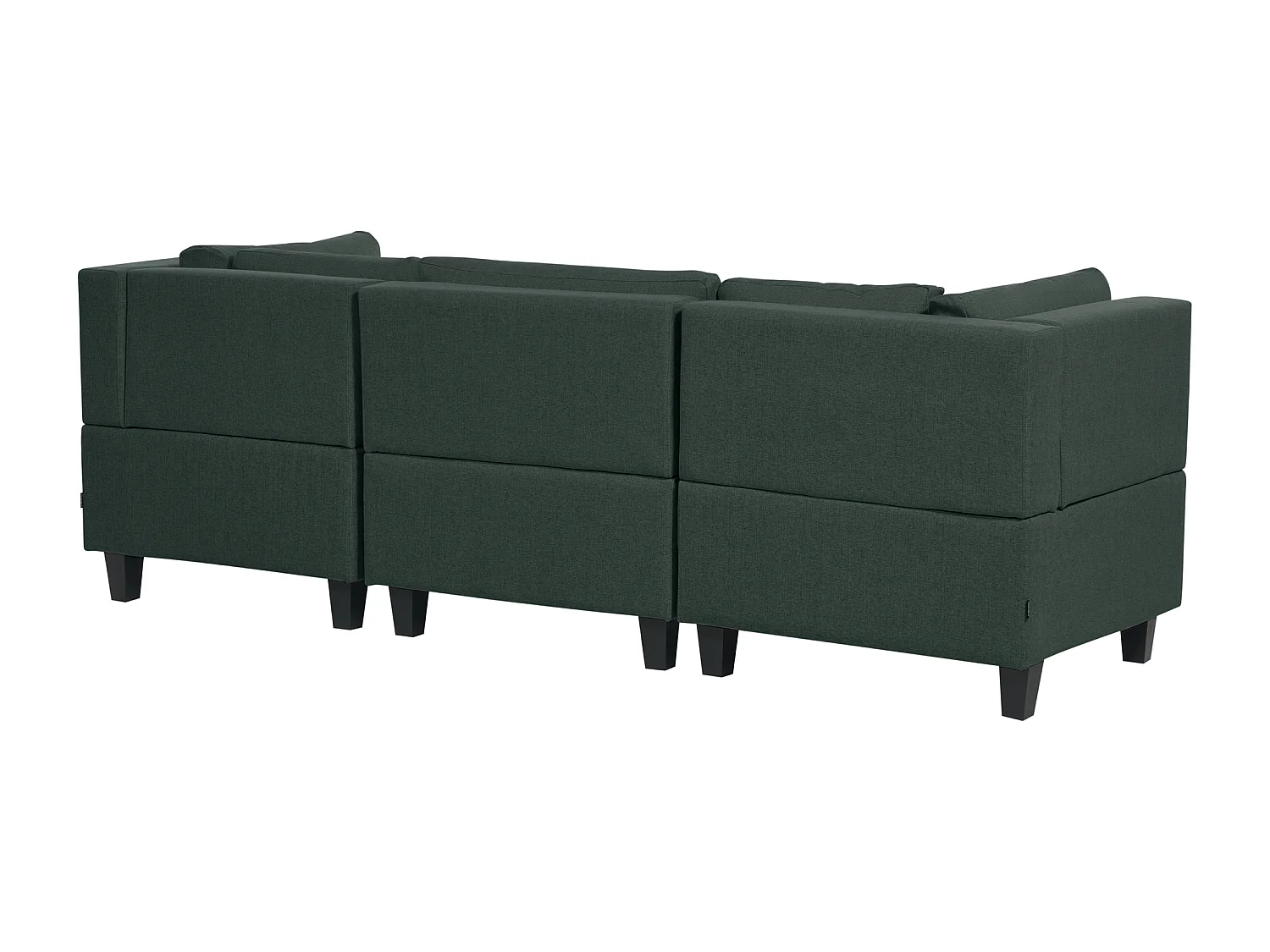 Modulaire bank UNSTAD Stof Donkergroen 3-zitter