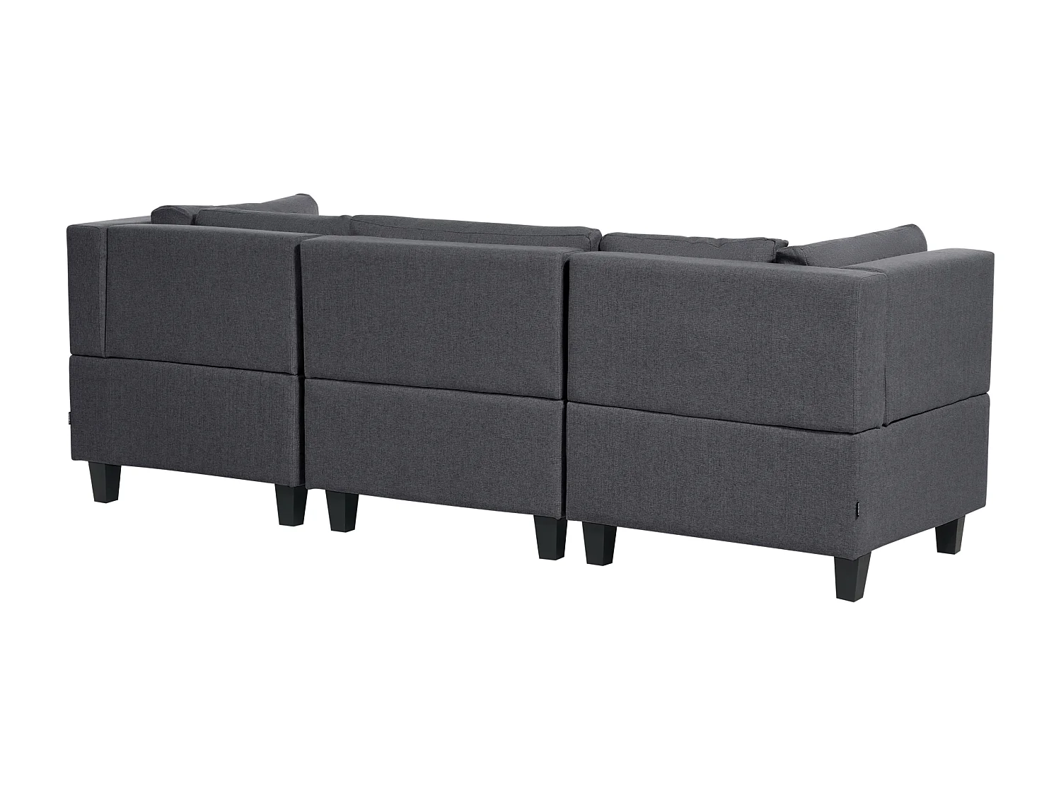 Modulaire bank UNSTAD Stof Donkergrijs 3-zitter