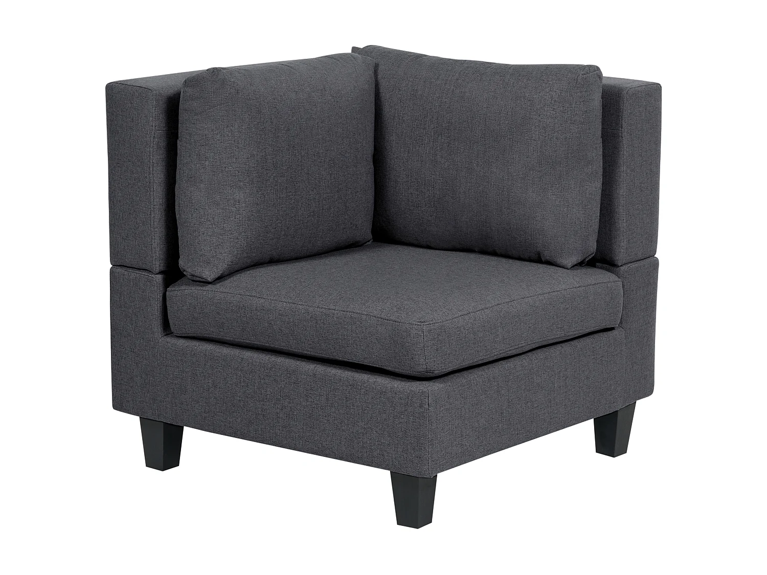 Divano modulare UNSTAD Tessuto Grigio scuro 3 posti