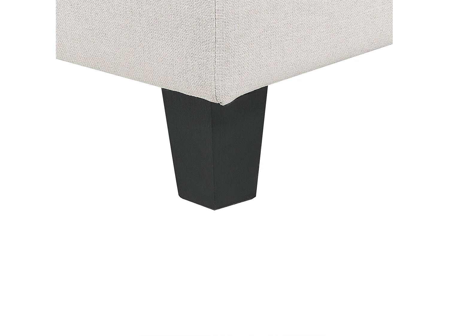 Ottomane UNSTAD Stoff Hellbeige