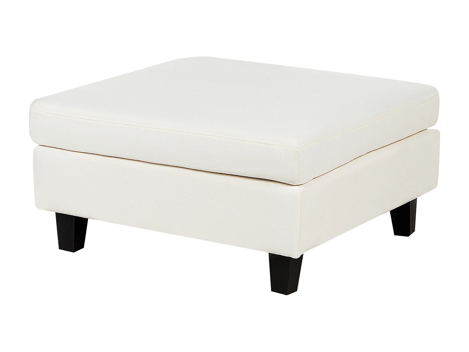 Modulaire bank UNSTAD Stof Gebroken wit Met ottomaan 3-zitter