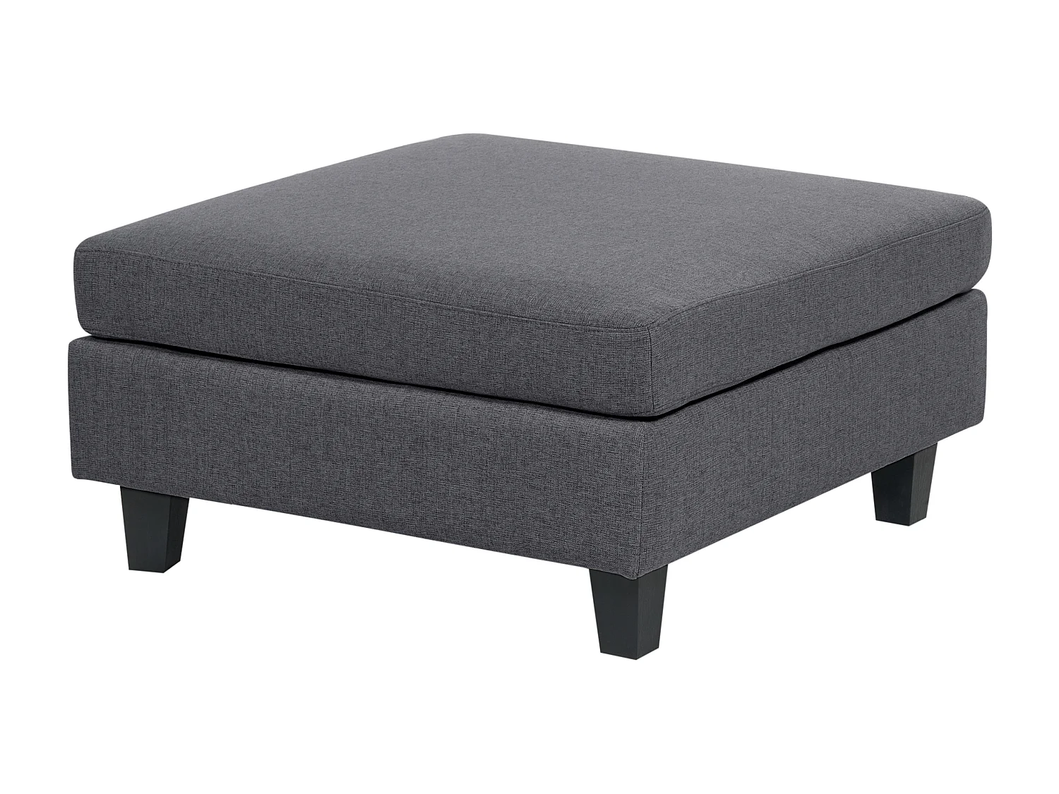 Modulaire bank UNSTAD Stof Donkergrijs Met ottomaan 3-zitter