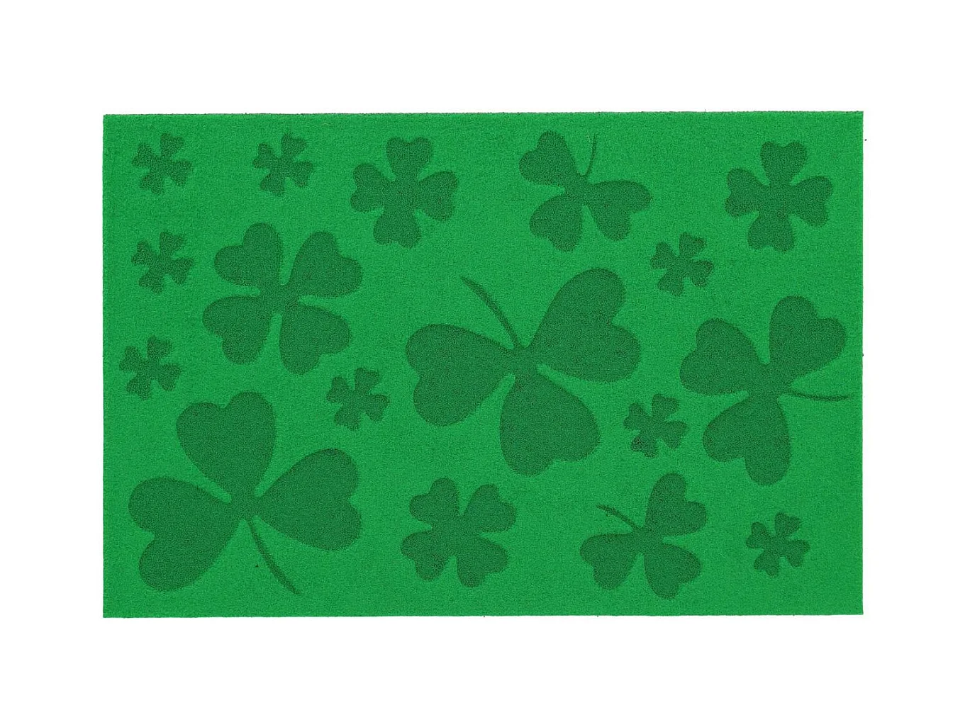 Erhabene Fußmatte mit Klee Motiven