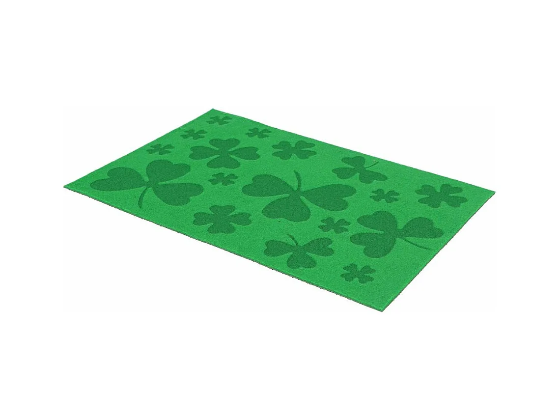 Erhabene Fußmatte mit Klee Motiven