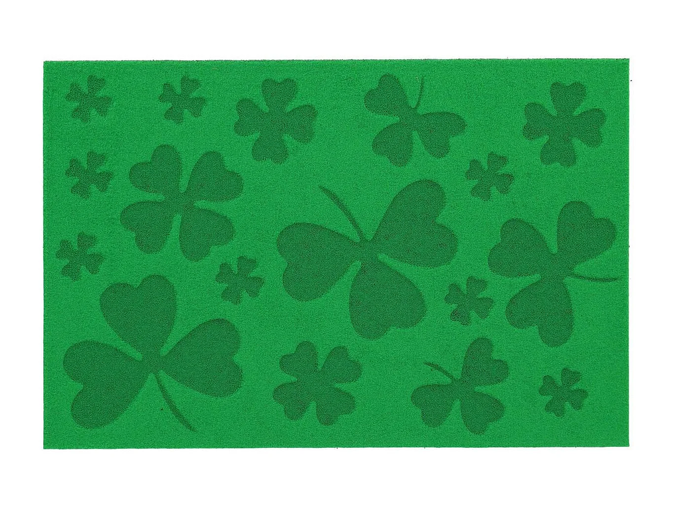 Felpudo de trébol en relieve