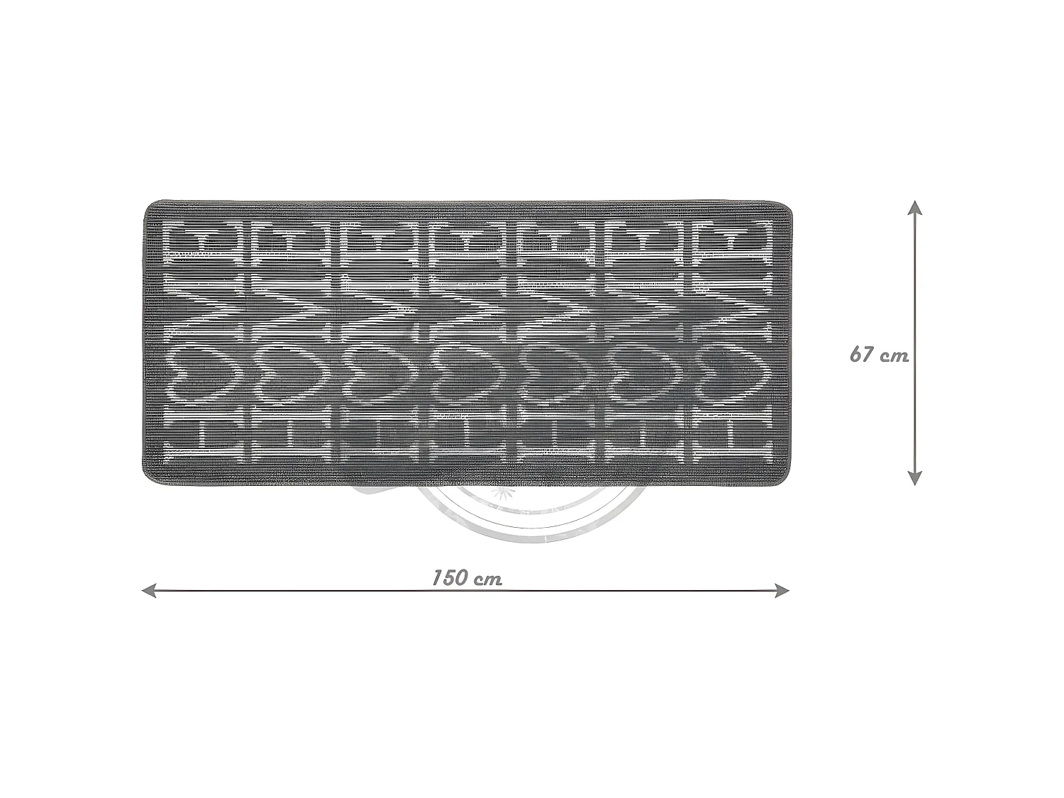Tappeto lavabile ultraresistente Home 150 x 67 cm