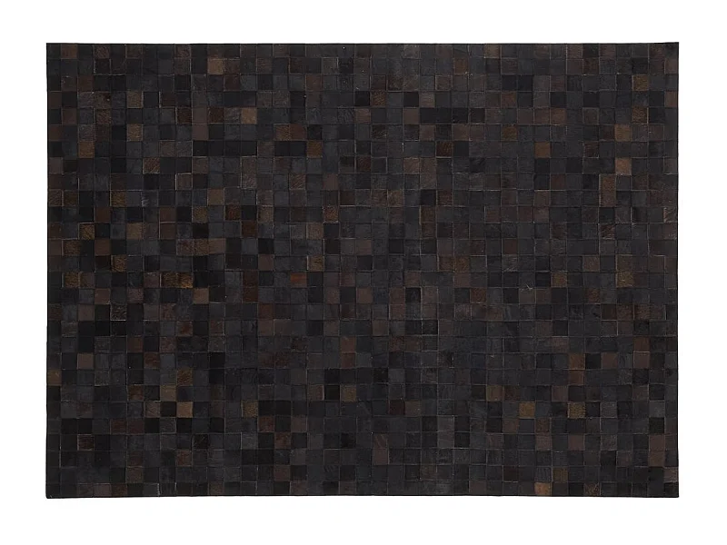 Tapis en peau de vache véritable Mosaïque noire