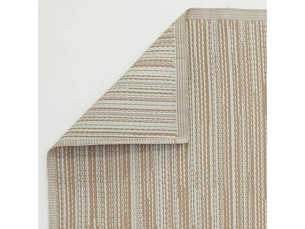 Tappeto grande in polipropilene per esterni 160 x 230 cm Uni - Beige