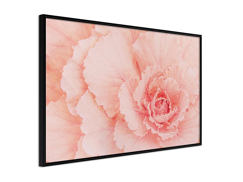 Affiche Murale Encadrée "Delicate Petals" 90 x 60 cm Noir