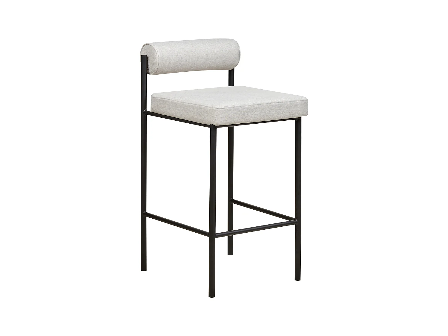 Set mit 2 Barstühlen AMAYA Hellgrau