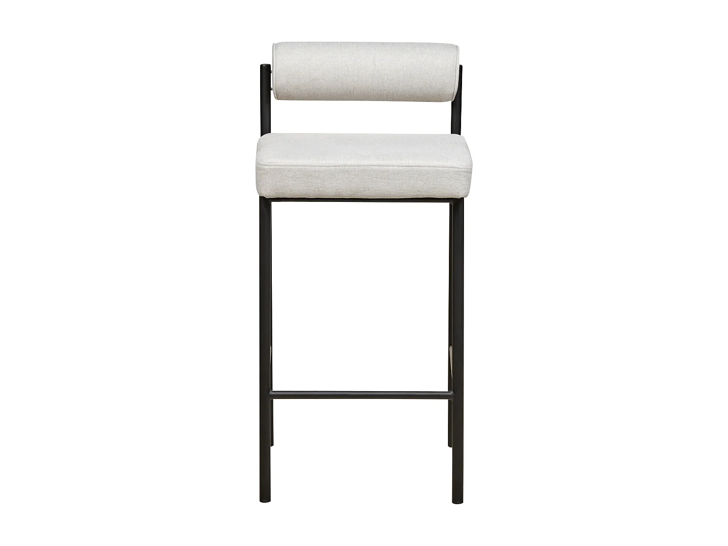 Lot de 2 chaises de bar AMAYA Gris clair