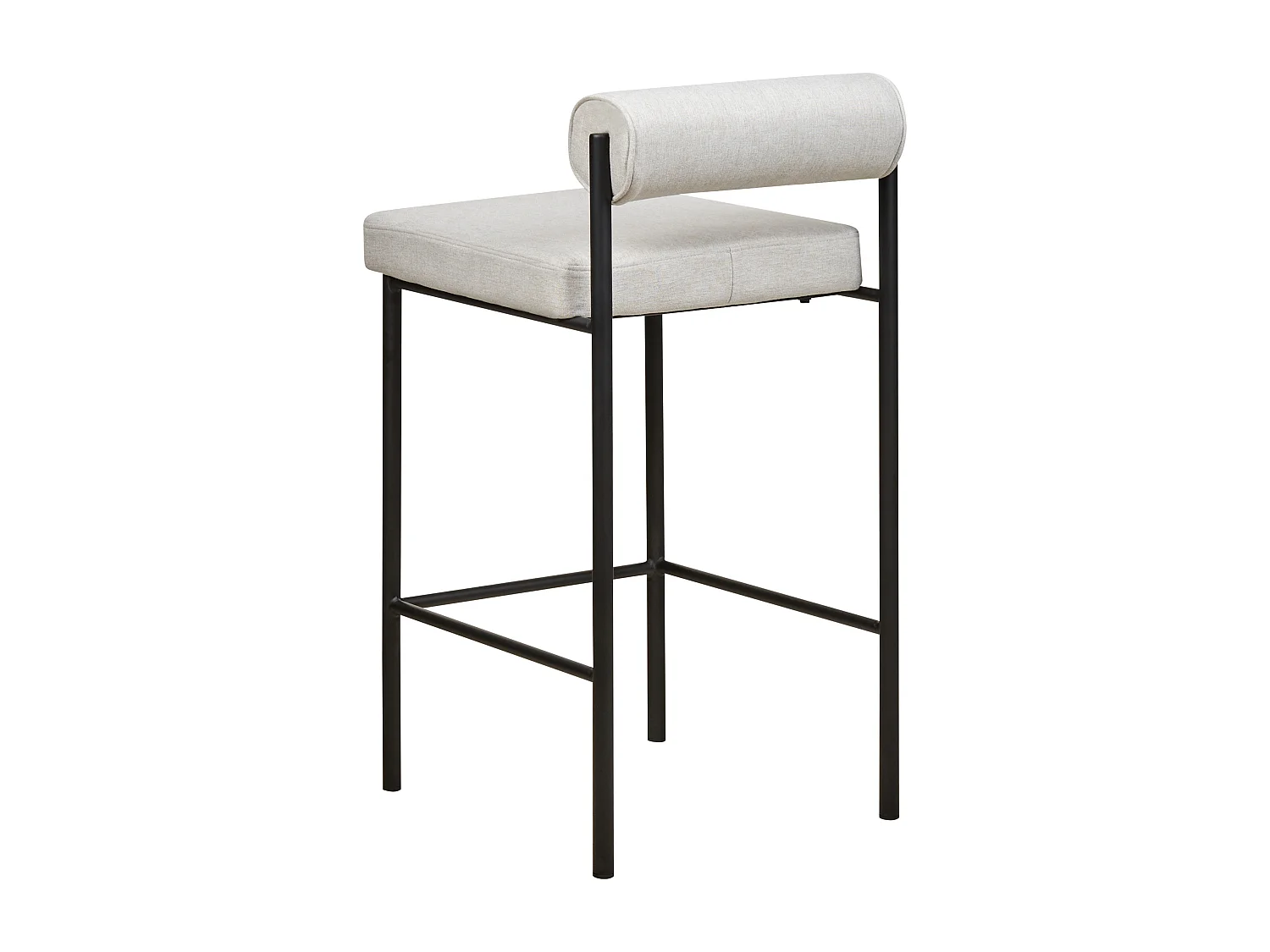 Lot de 2 chaises de bar AMAYA Gris clair