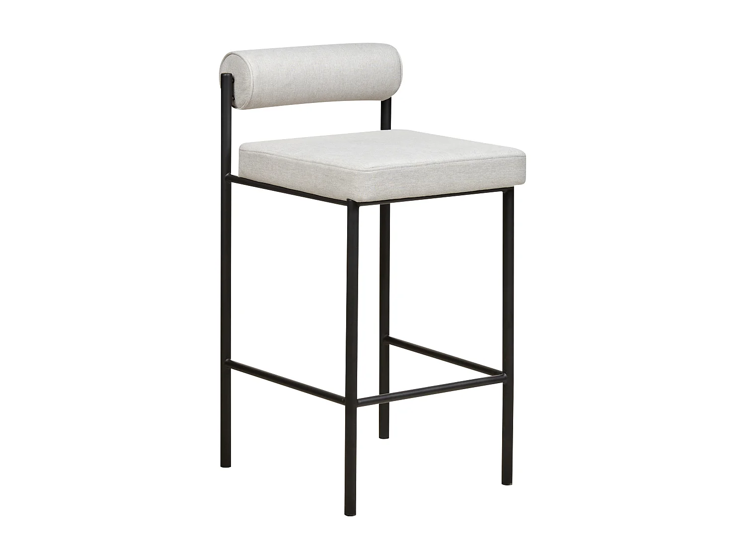 Lot de 2 chaises de bar AMAYA Gris clair
