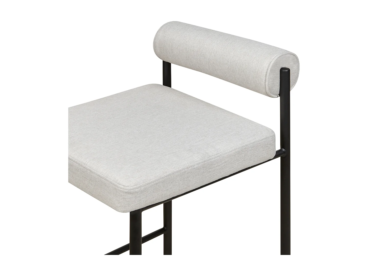 Lot de 2 chaises de bar AMAYA Gris clair