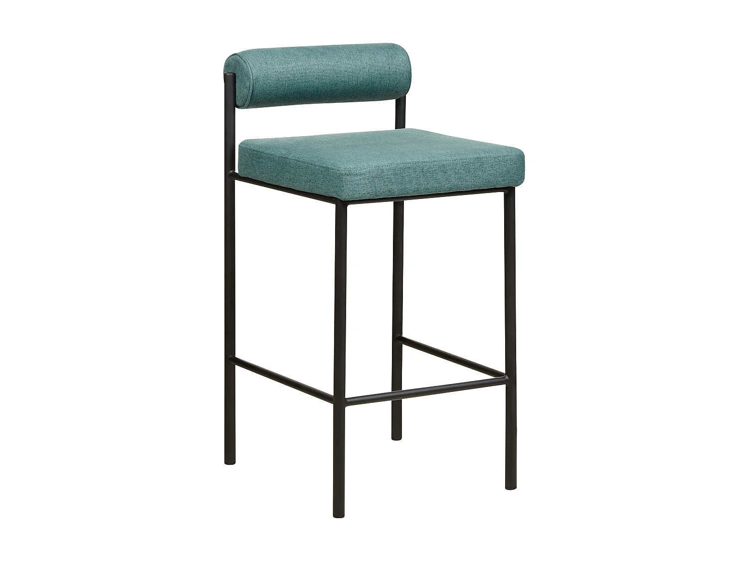 Lot de 2 chaises de bar AMAYA Bleu paon