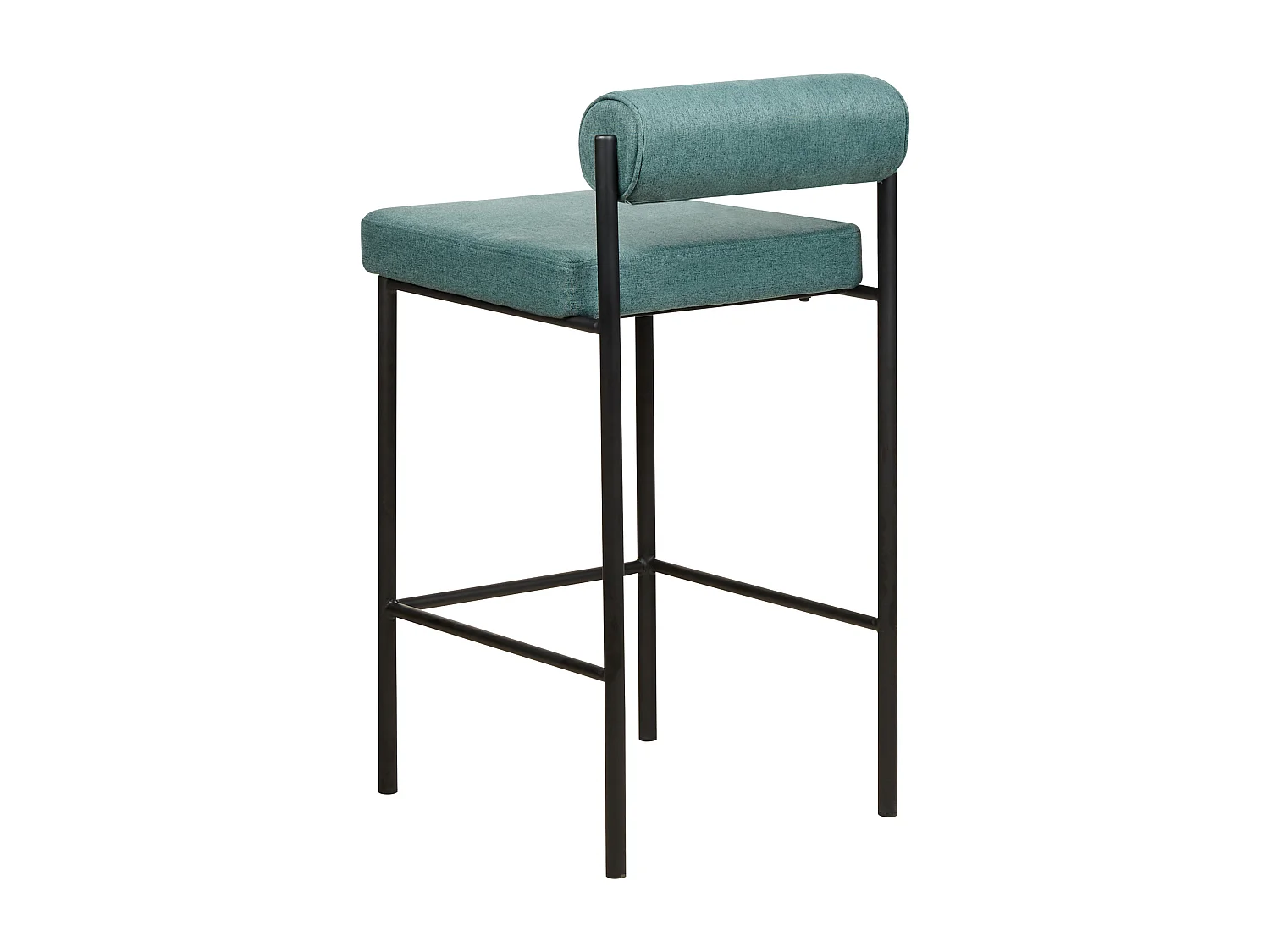 Lot de 2 chaises de bar AMAYA Bleu paon