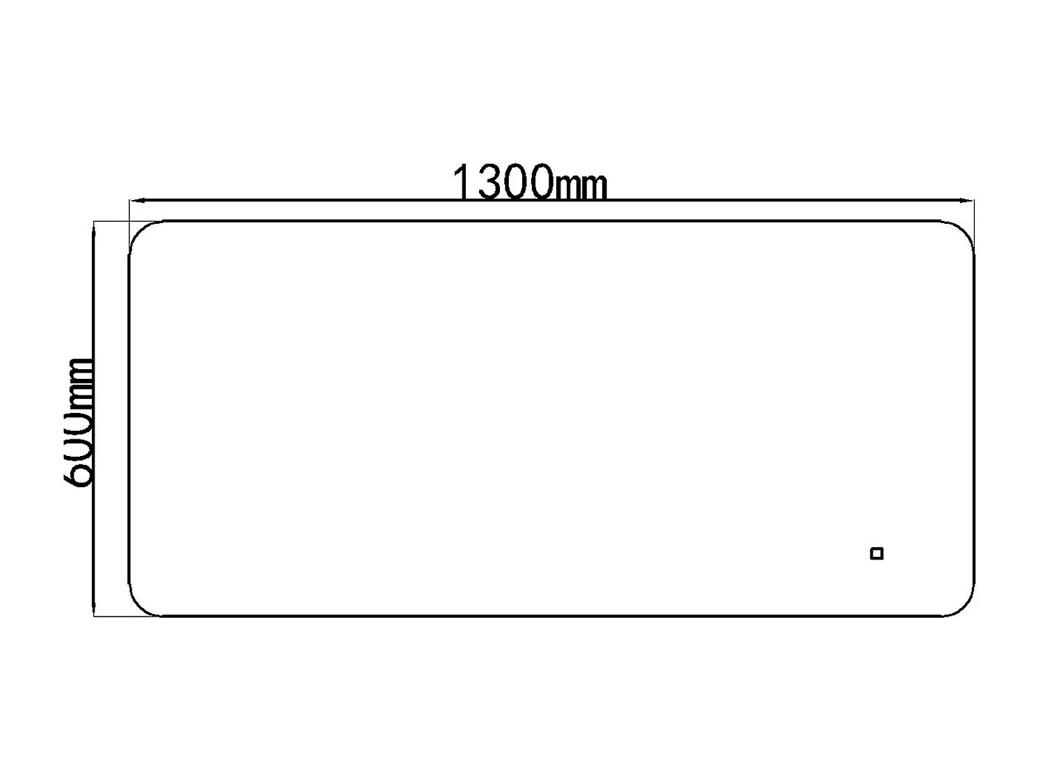 LuxuryBain- Miroir de salle de bain LED 130x60cm à luminosité variable LB-85070-130-60