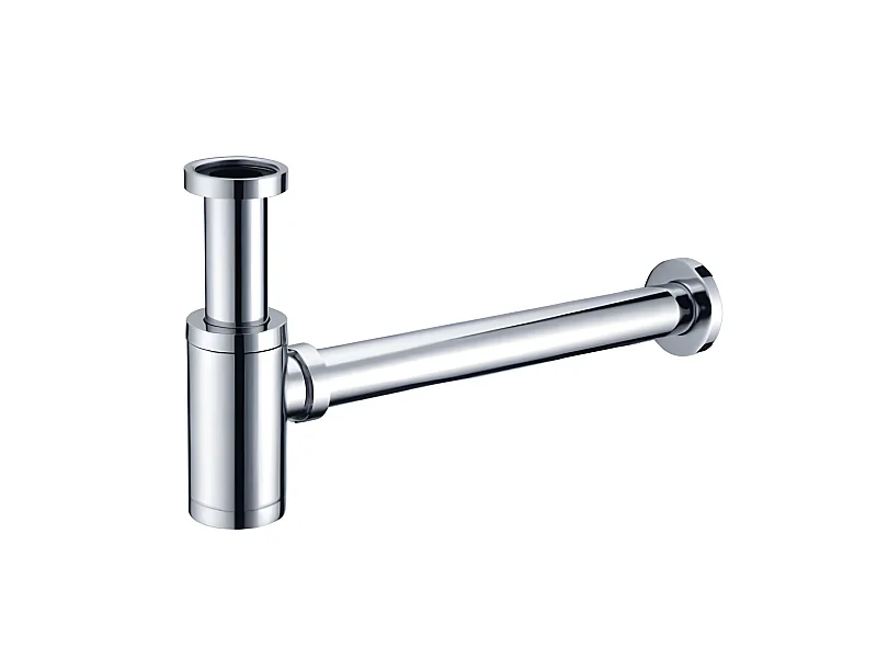 LuxuryBain - Siphon de lavabo design universel 1 1/4 x 32mm, siphon réglable, anti Odeur (Chrome)