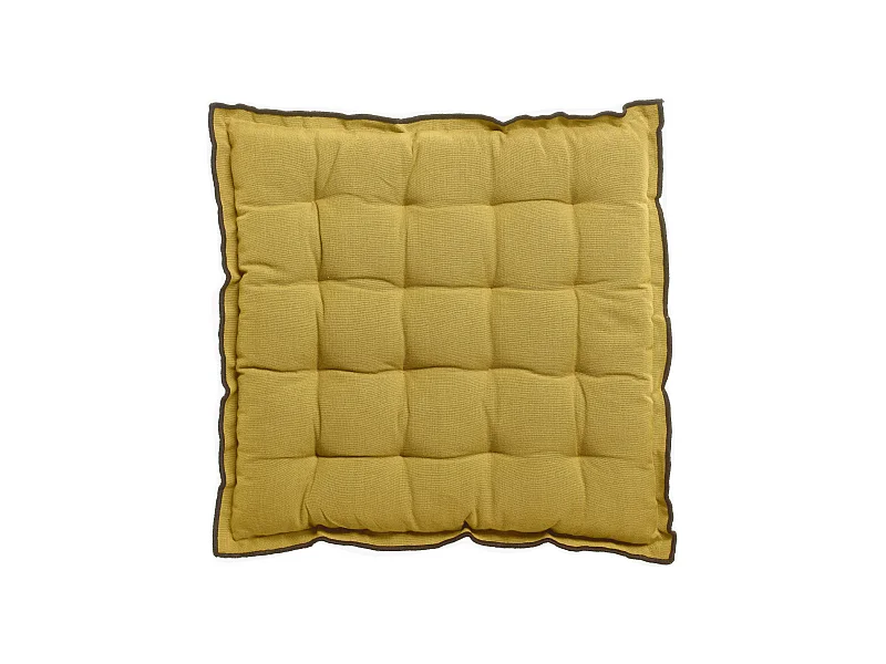 Galette de chaise Grace recyclée badiane 40 x 40 x 3 cm Winkler