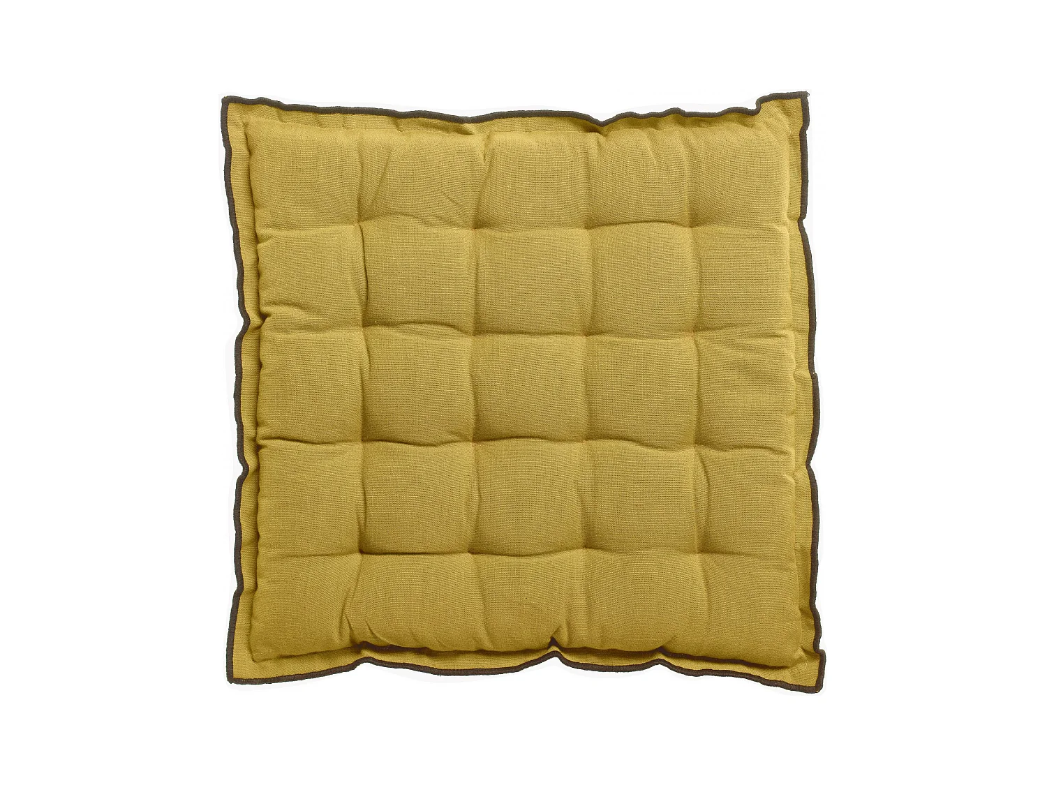 Galette de chaise Grace recyclée badiane 40 x 40 x 3 cm Winkler