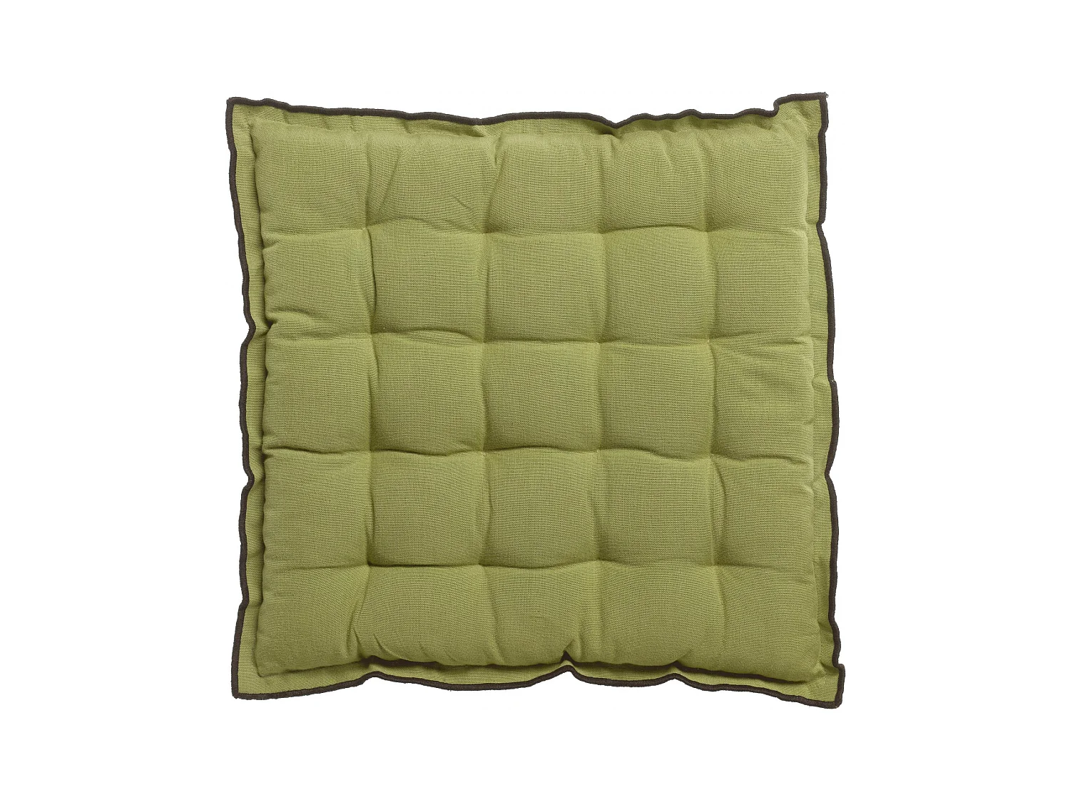Galette de chaise Grace recyclée vert jardin 40 x 40 x 3 cm Winkler