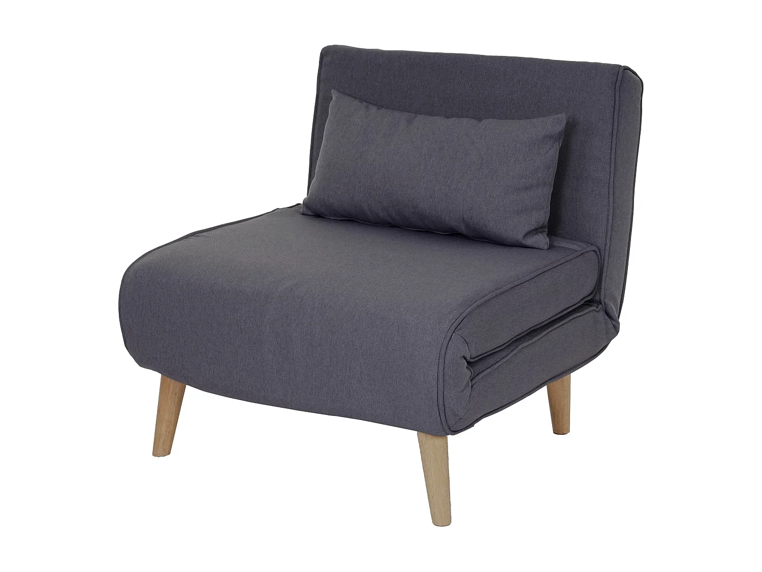 Canapé-lit fauteuil de couchage tissu grise 75 x 70 x 77 cm 04_0003094