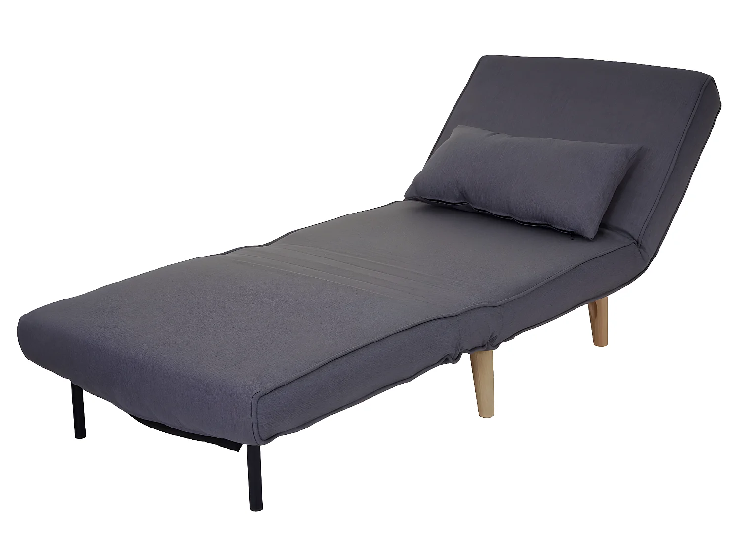 Canapé-lit fauteuil de couchage tissu grise 75 x 70 x 77 cm 04_0003094