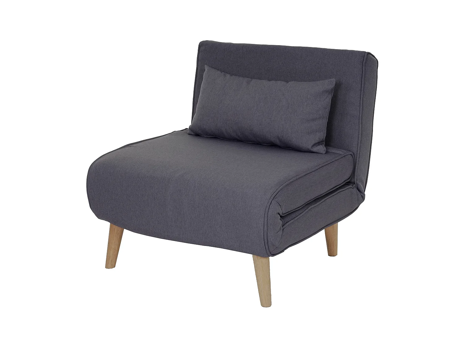 Canapé-lit fauteuil de couchage tissu grise 75 x 70 x 77 cm 04_0003094
