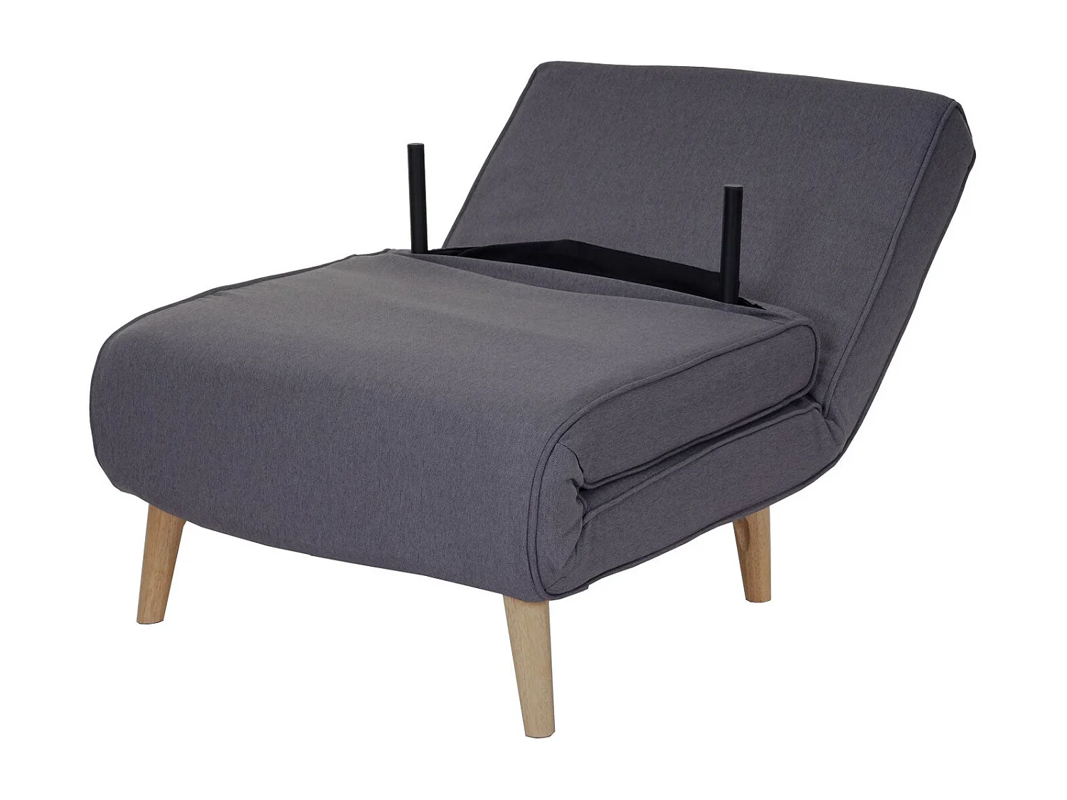 Canapé-lit fauteuil de couchage tissu grise 75 x 70 x 77 cm 04_0003094