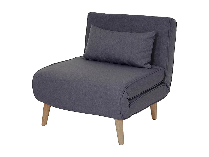 Canapé-lit fauteuil de couchage tissu grise 75 x 70 x 77 cm 04_0003094