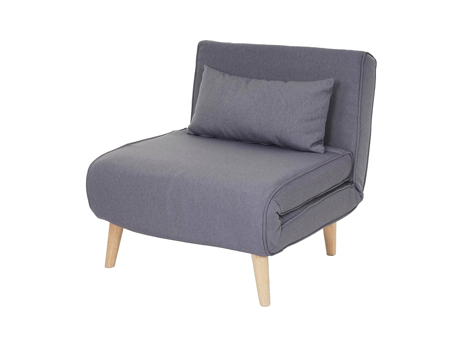 Canapé-lit fauteuil de couchage tissu grise 75 x 70 x 77 cm 04_0003095