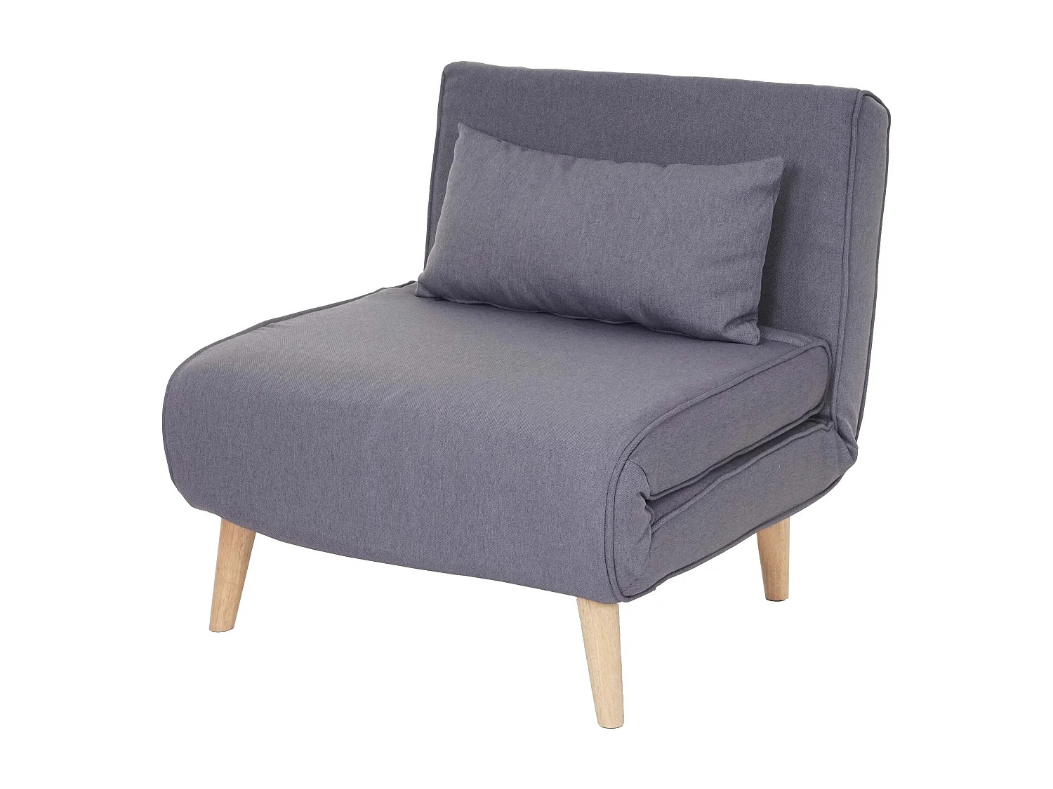 Canapé-lit fauteuil de couchage tissu grise 75 x 70 x 77 cm 04_0003095