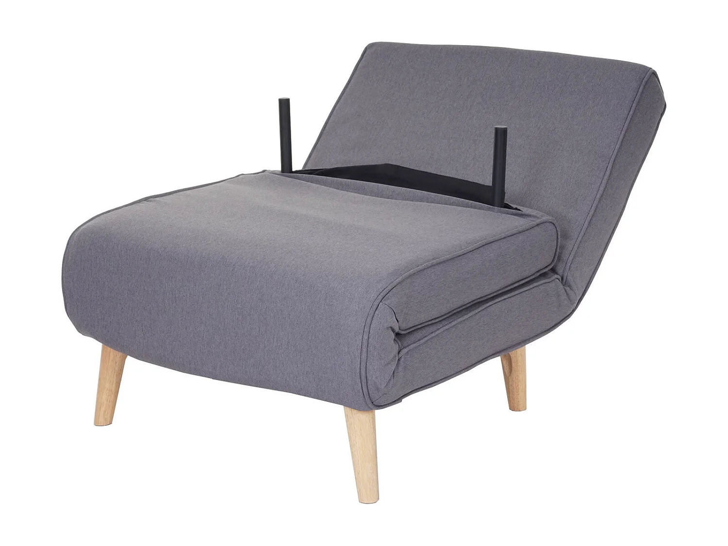 Canapé-lit fauteuil de couchage tissu grise 75 x 70 x 77 cm 04_0003095