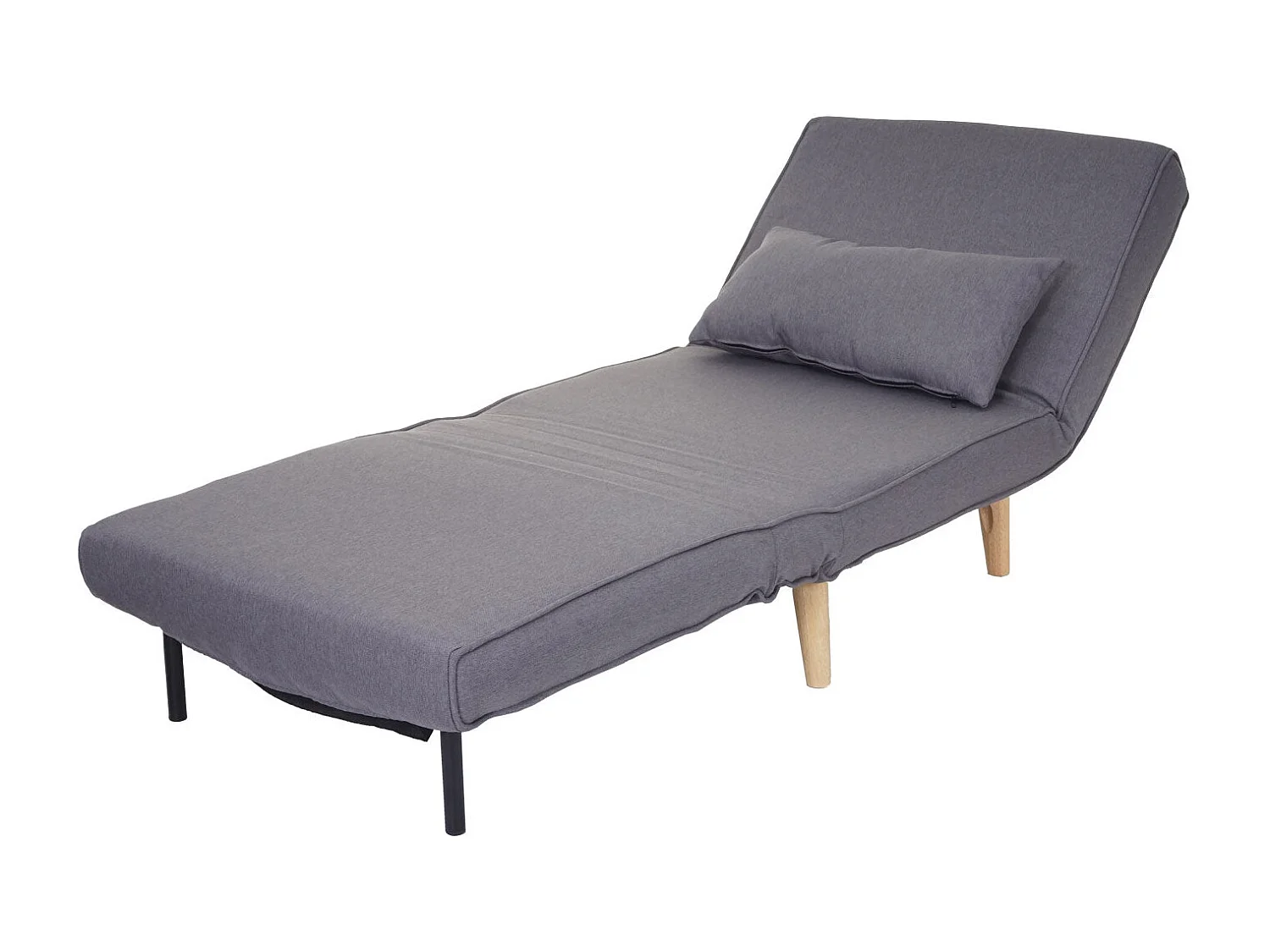 Canapé-lit fauteuil de couchage tissu grise 75 x 70 x 77 cm 04_0003095