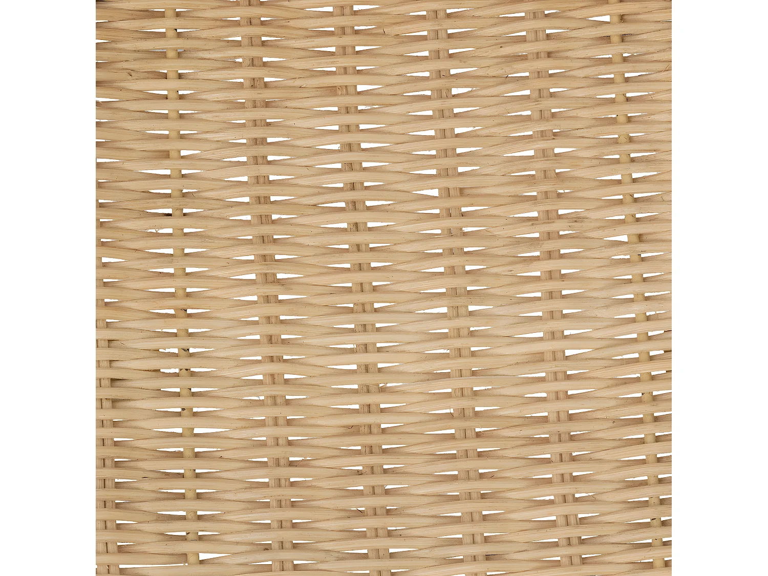 Chaise Tabouret de bar en Rotin naturel et Pieds en acier Noir