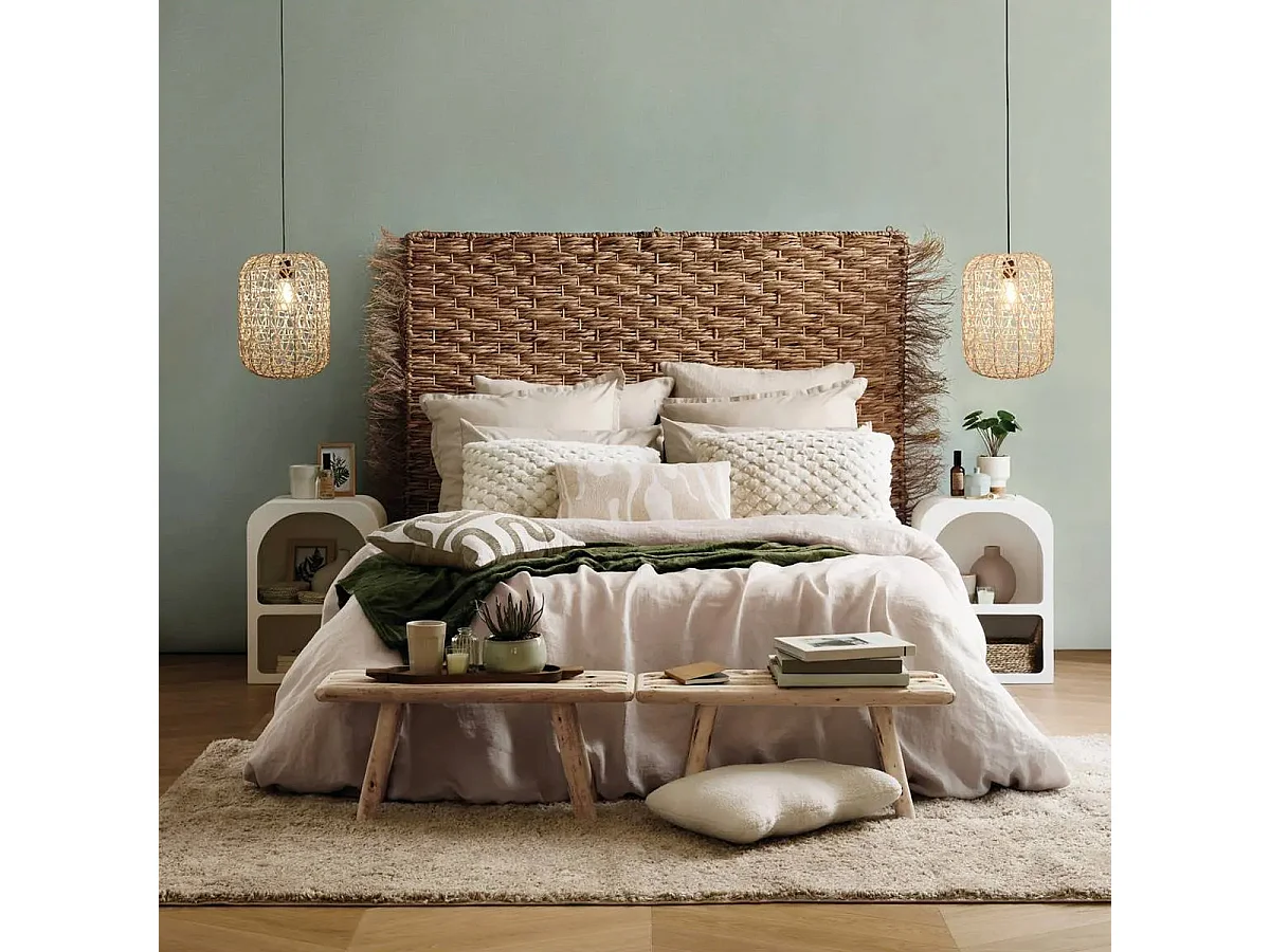 Banc en Bois naturel rendu artisanal L 70 cm