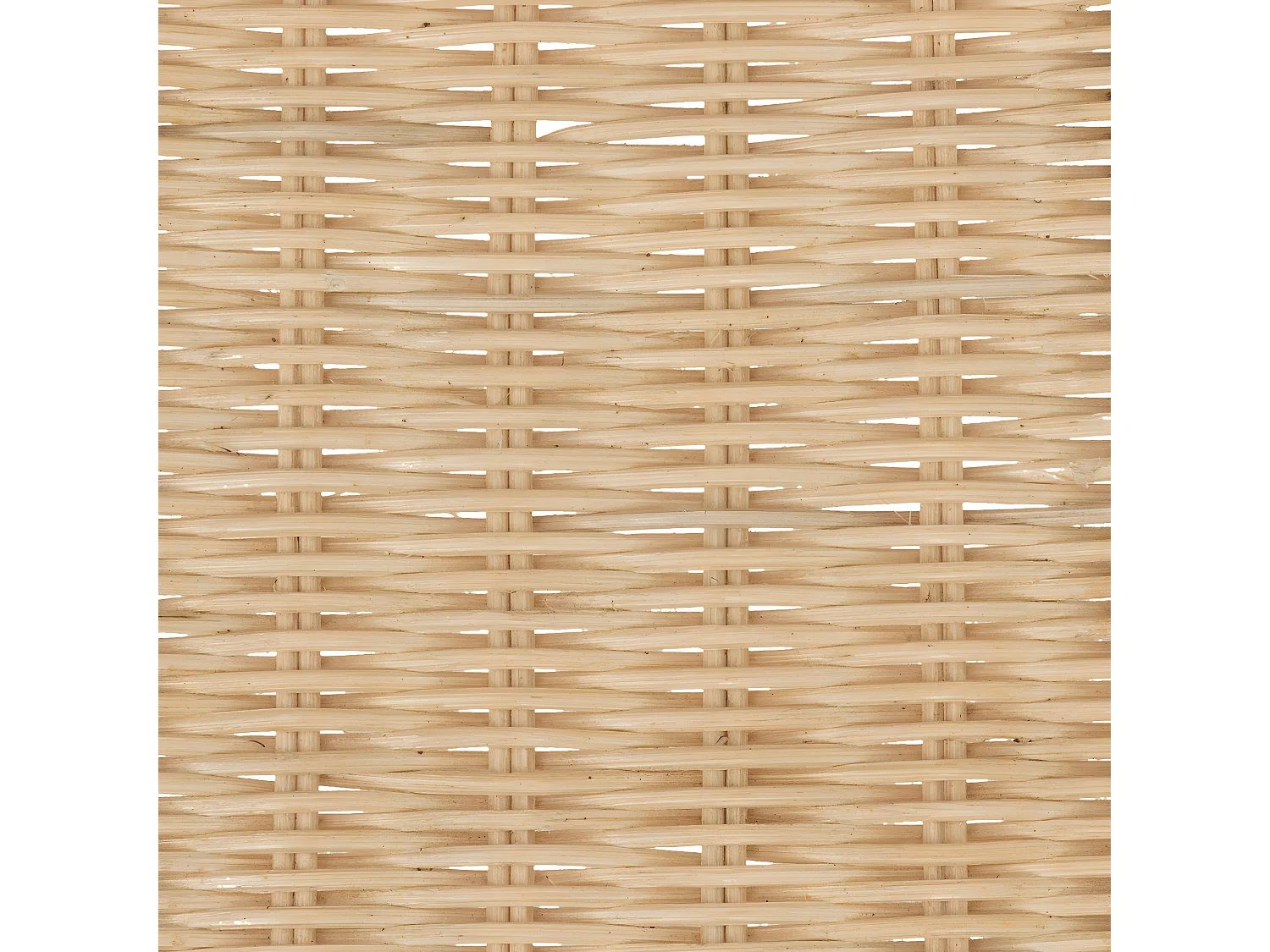 Chaise en Rotin naturel et Pieds en acier Noir