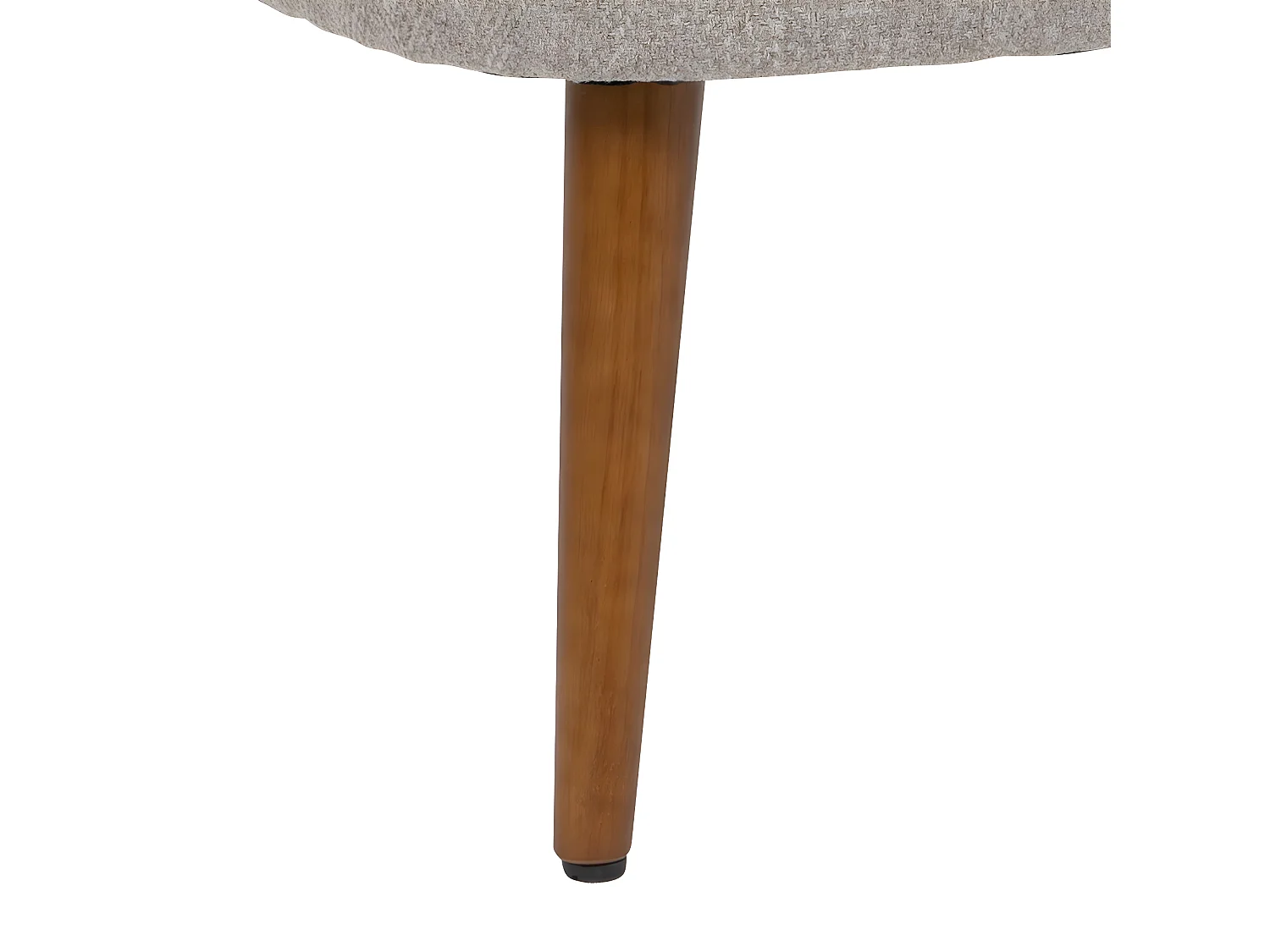 Fauteuil en Bois et Tissu chevron Beige Lin