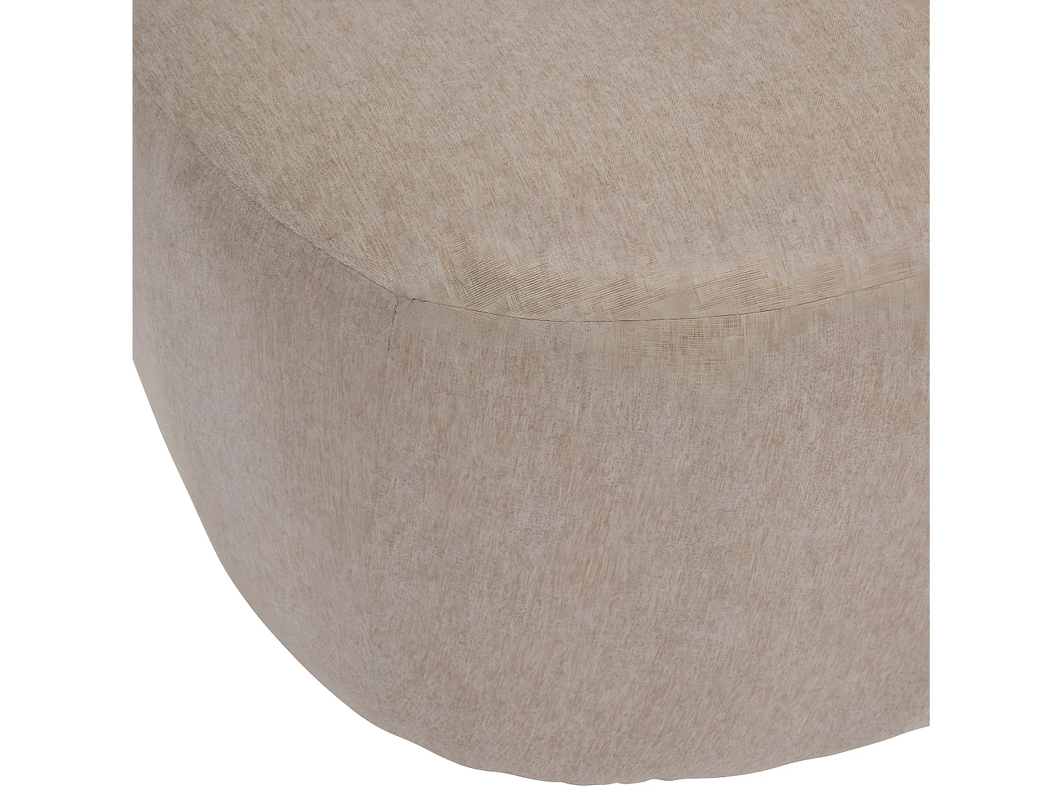 Fauteuil chauffeuse tissu chiné Beige