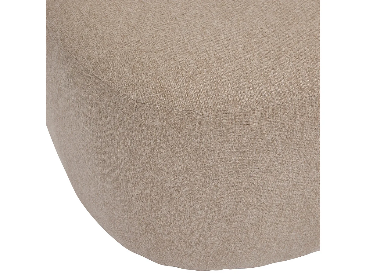 Fauteuil chauffeuse tissu chiné Beige