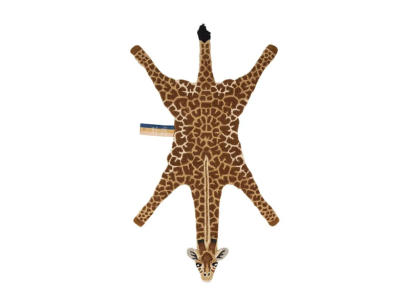 Grande tappeto di lana Giraffa