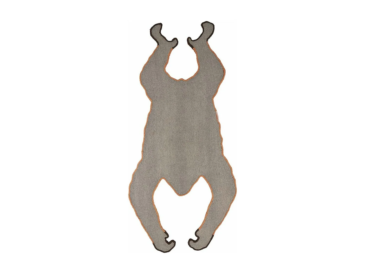 Tappeto grande in lana Orangutan