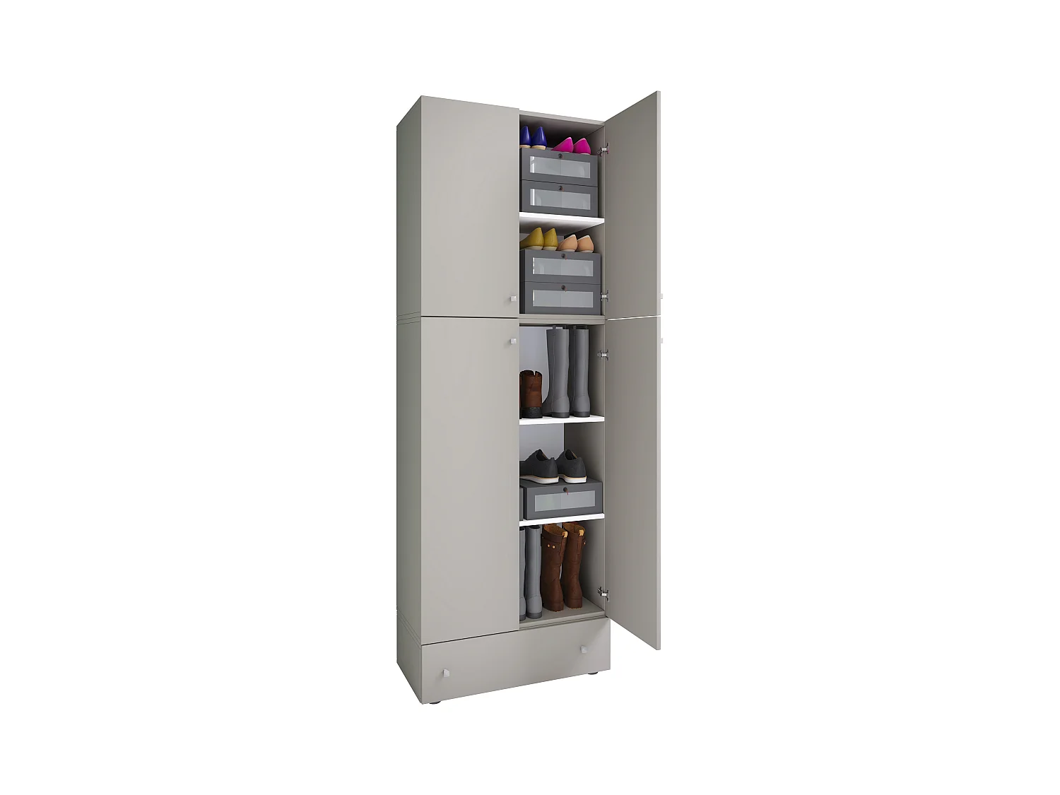 XXL Schuhschrank Kleiderschrank Schrank Lona 5f S