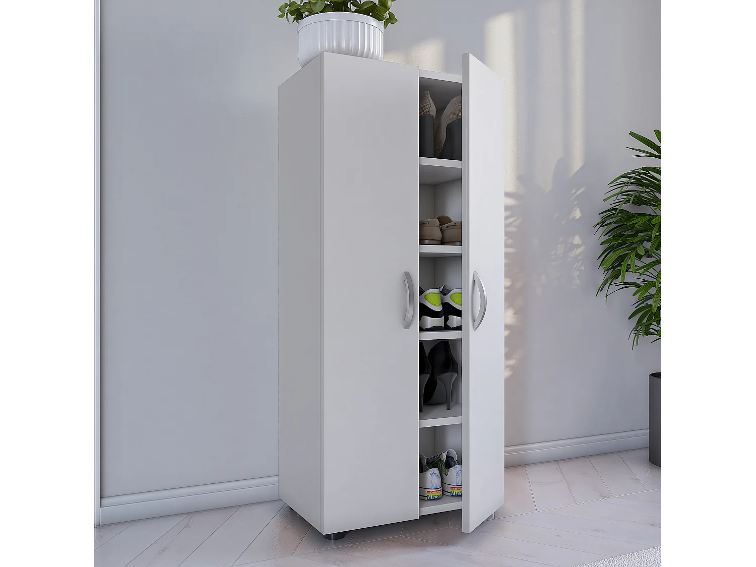 XL scarpiera grande in legno Ulas 5