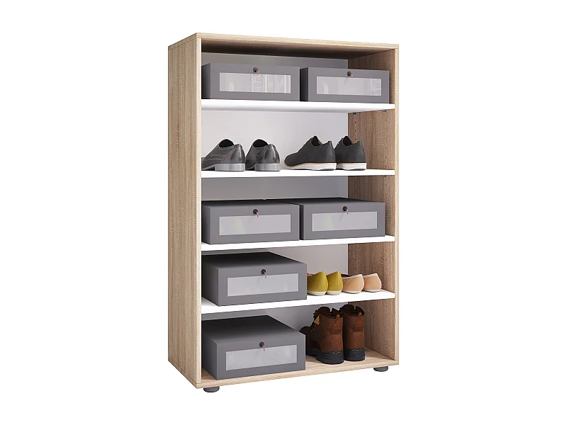 Shoe cabinet Lona Sonoma Oak H. 110 x W. 70 x D. 37 cm